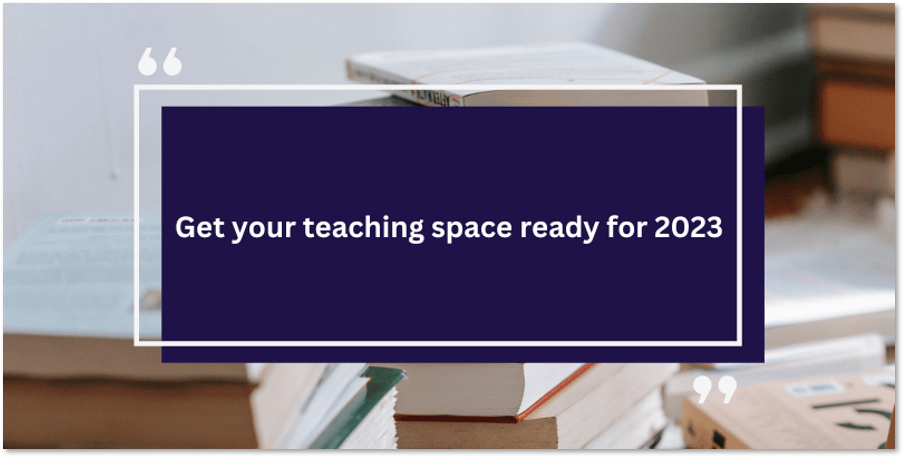 get your space ready banner text