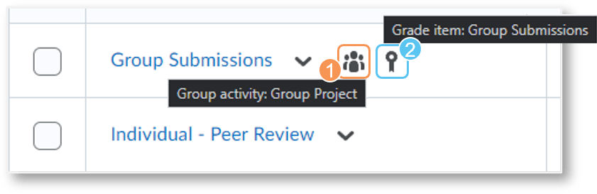 a screenshot of assessment icons on dropbox
